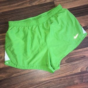 Green nike dry-fit shorts